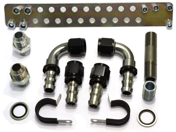 (image for) OIL COOLER KIT: 4-cyl thermo (rubber)