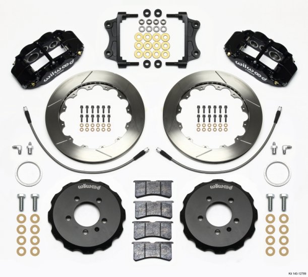 (image for) Wilwood Superlite 6-Piston Front Kit 12.88" (MK5/6) Black