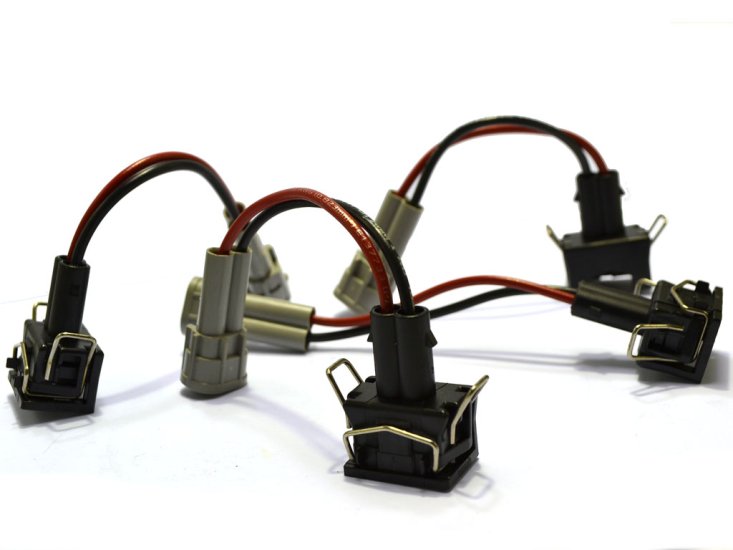 thumbnail image 2 of QFS Injector PnP Adapters – EV1 Bosch Female To Denso Male (Wired) – Set Of 8, Lifetime Warranty 2 of 2