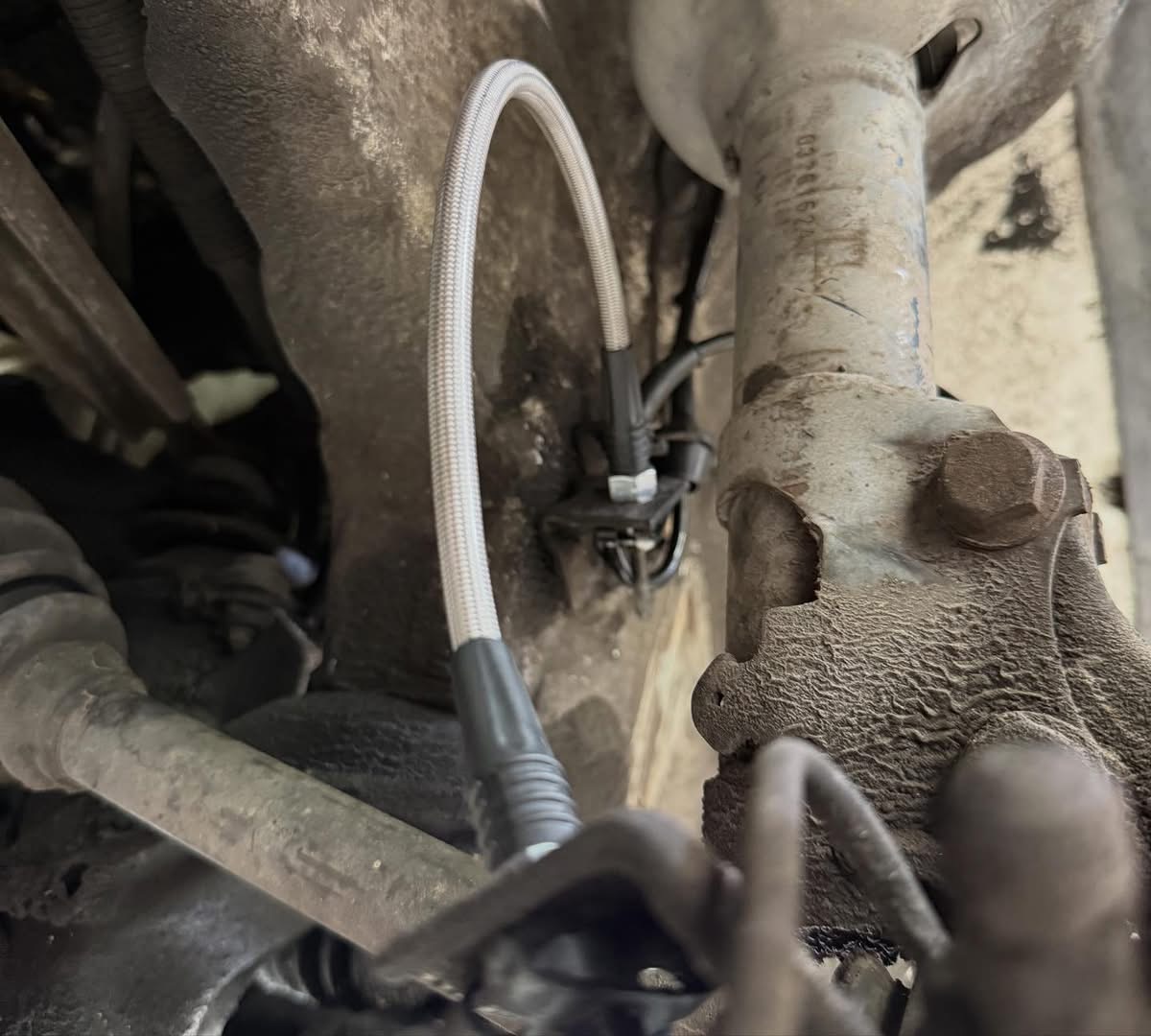 Corrado G60 VR6 braided steel front brake lines