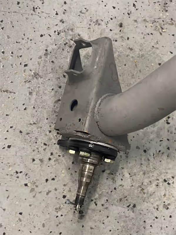 VW rear stub axle camber shim