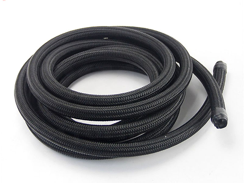 10AN black Nylon braided hose for oil cooling systems