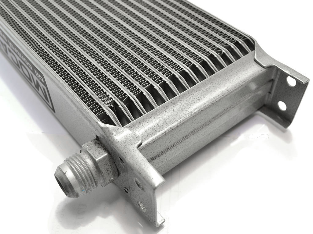 Mocal oil heat exchanger for automobile racing