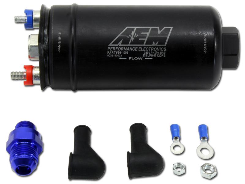 NPBoosted 300LPH UNIVERSAL FUEL PUMP & SURGE TANK w/ AN8 Fittings for 044 650HP+