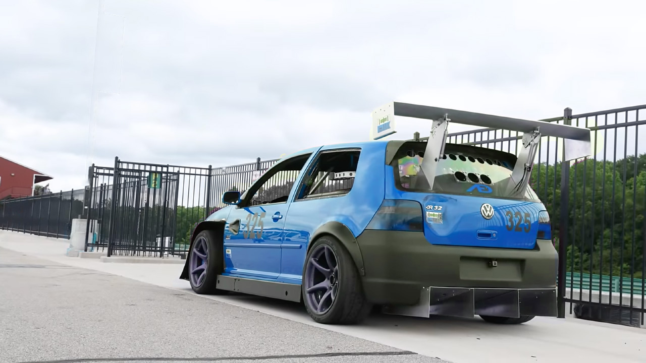 VW MK4 R32 time attack race car