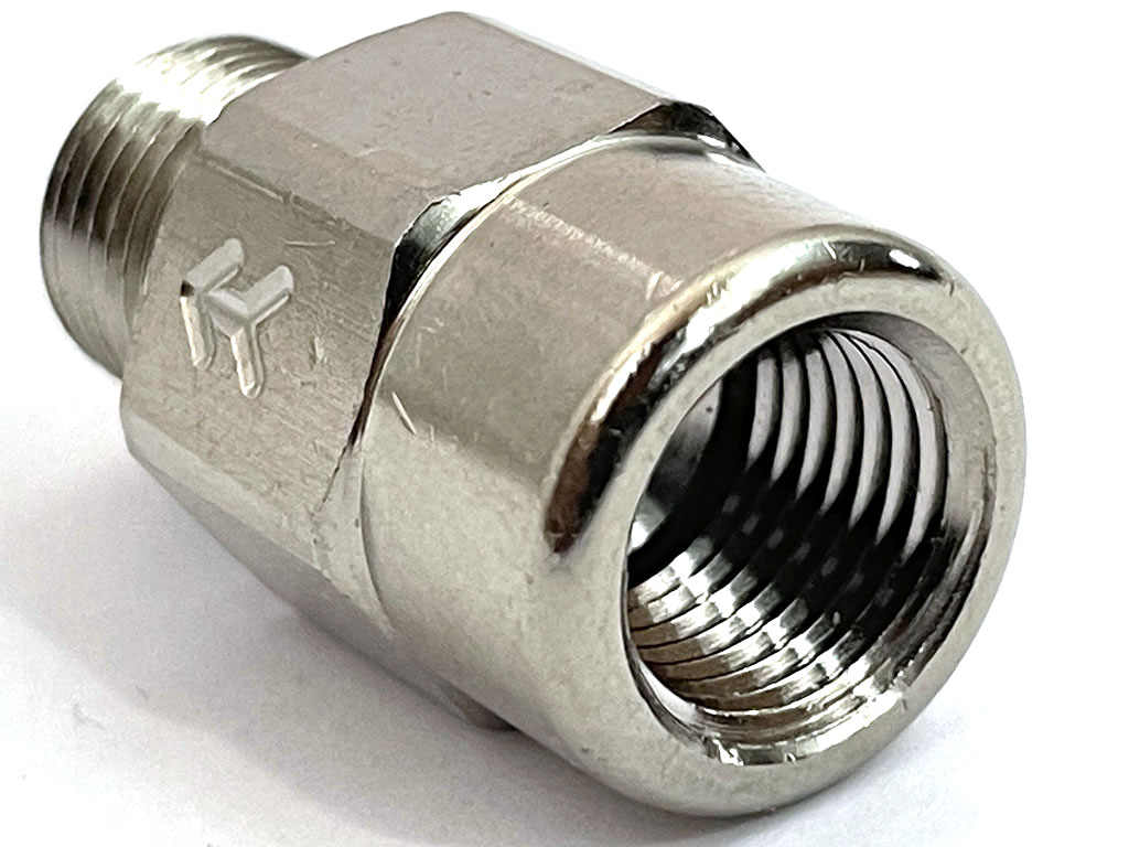 water meth check valve with female inlet and male outlet