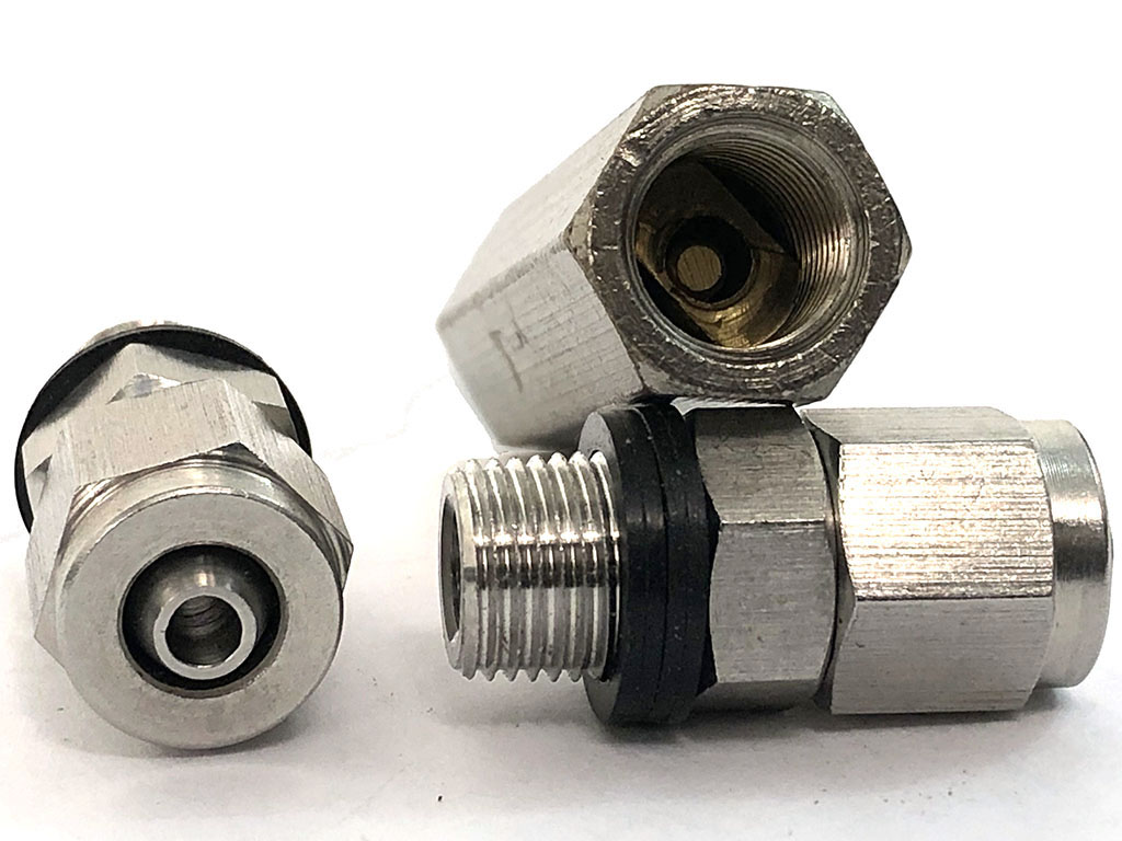 water meth check valve with compression fittings