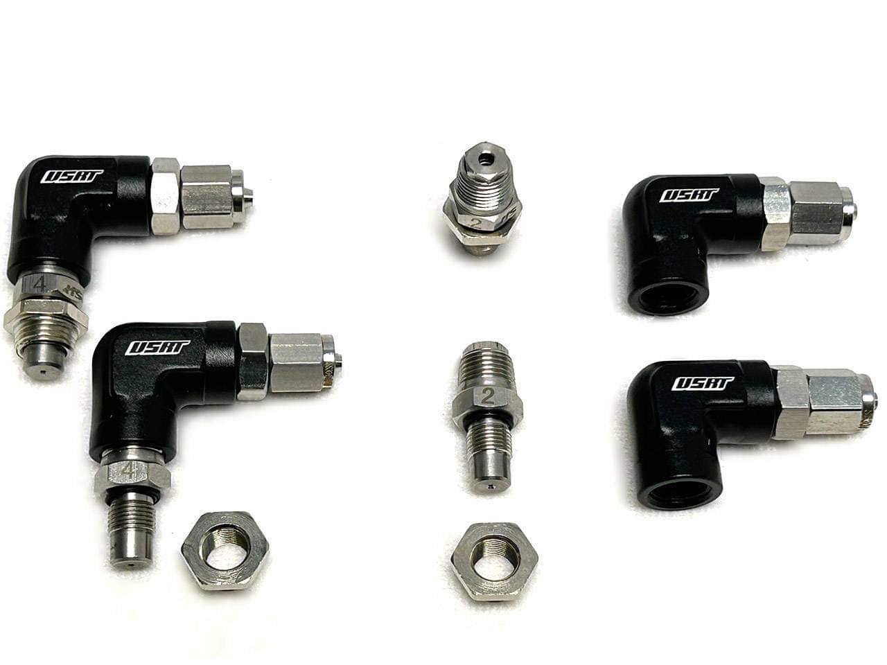 USRT water methanol injection nozzles, extended tip